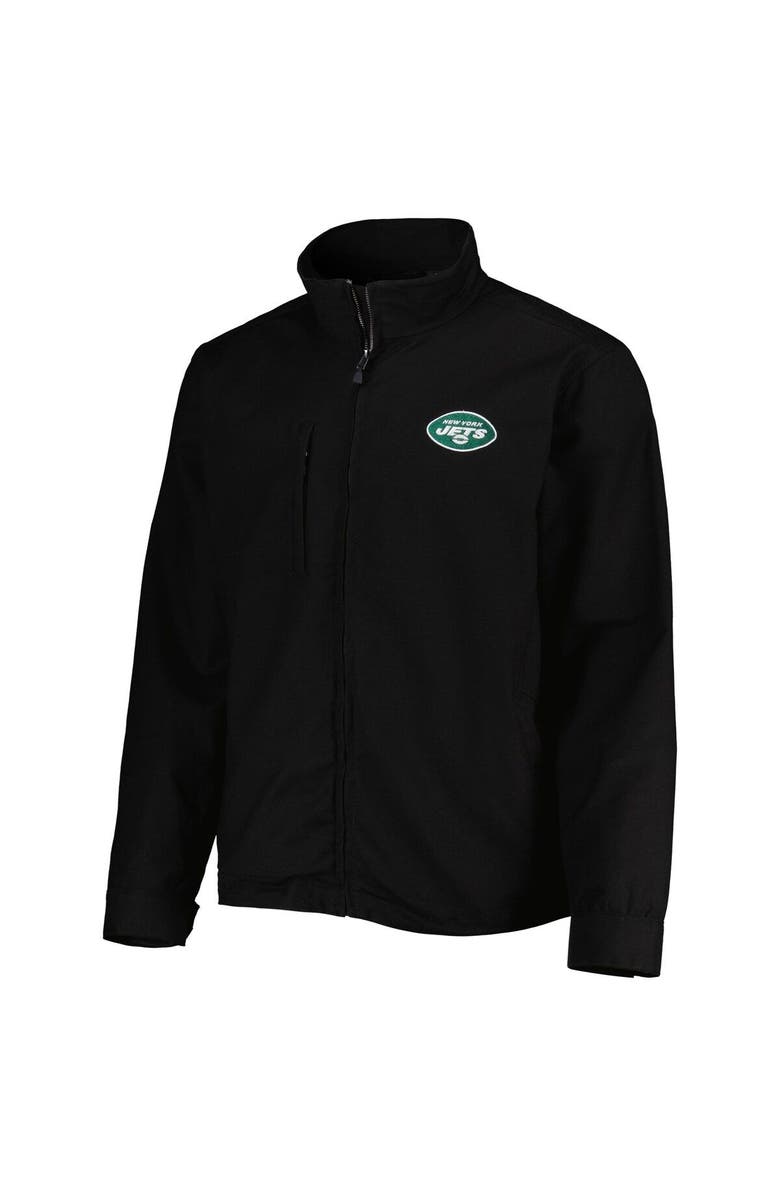 DUNBROOKE Men's Dunbrooke Black New York Jets Journey Workwear Tri-Blend Full-Zip Jacket, Alternate, color, Black