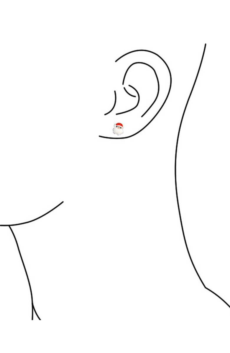 BLING JEWELRY 3-Pack Sterling Silver Christmas Earring Gift Set, Alternate, color, Multicolor