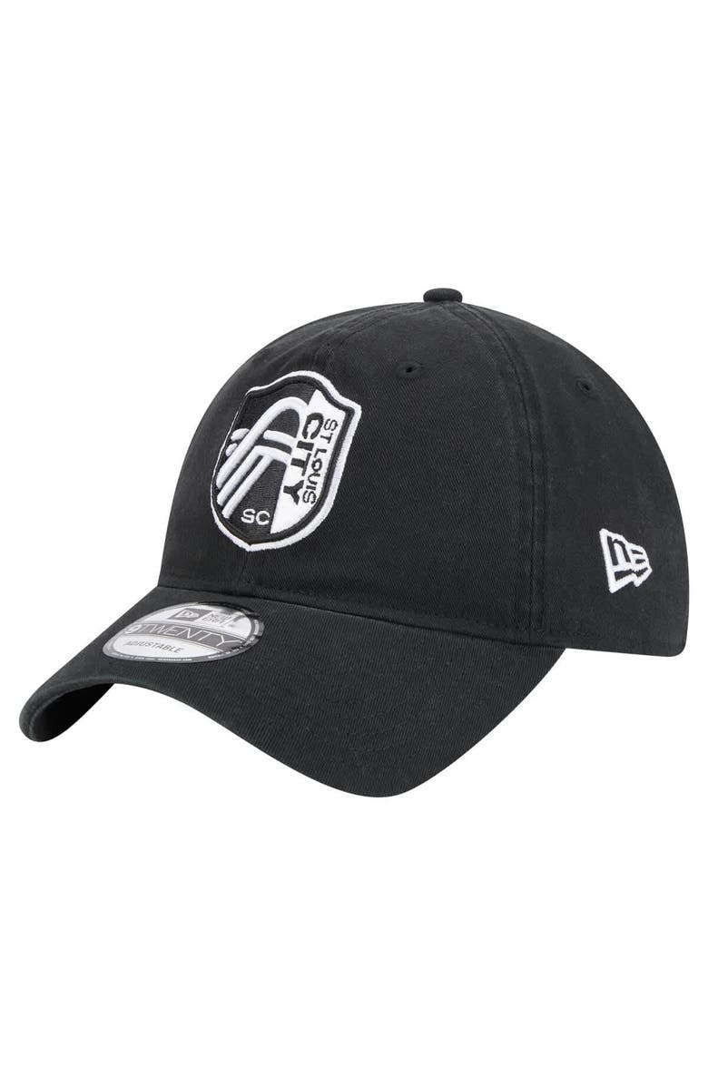 New Era Men's New Era Black St. Louis City SC 2025 Kickoff 9TWENTY Adjustable Hat, Main, color, Black