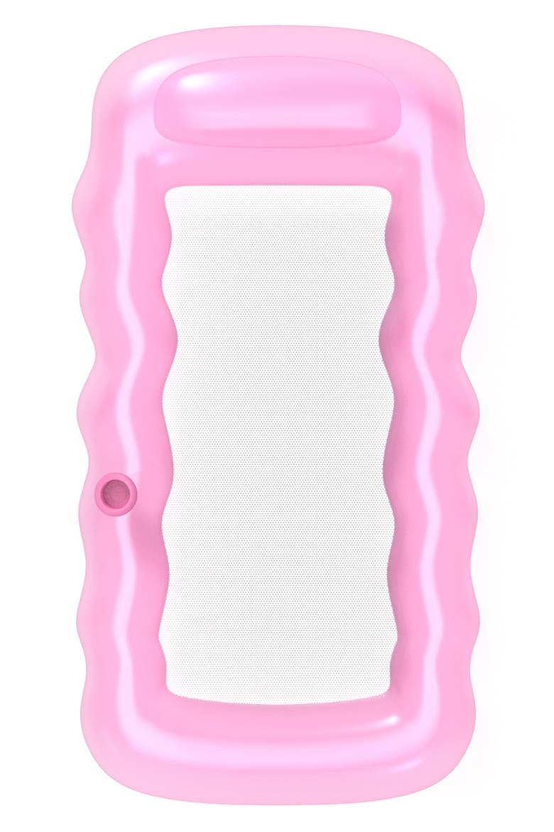 Wavy Mesh Pool Lounger, Main, color, PINK