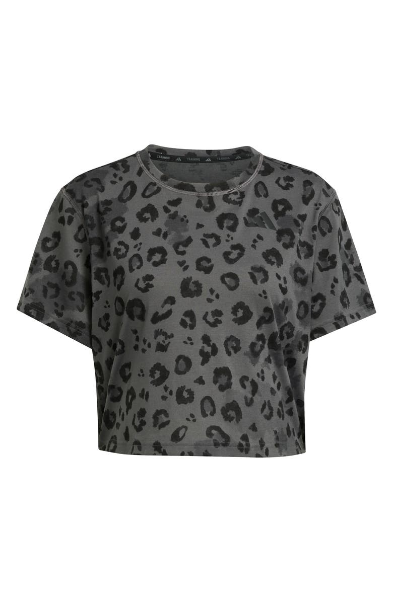 adidas Workout Essentials T-Shirt, Alternate, color, Grey/ Print