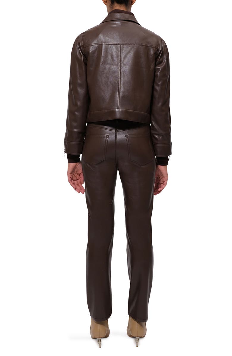 Simkhai Becka Faux Leather Jacket, Alternate, color, 