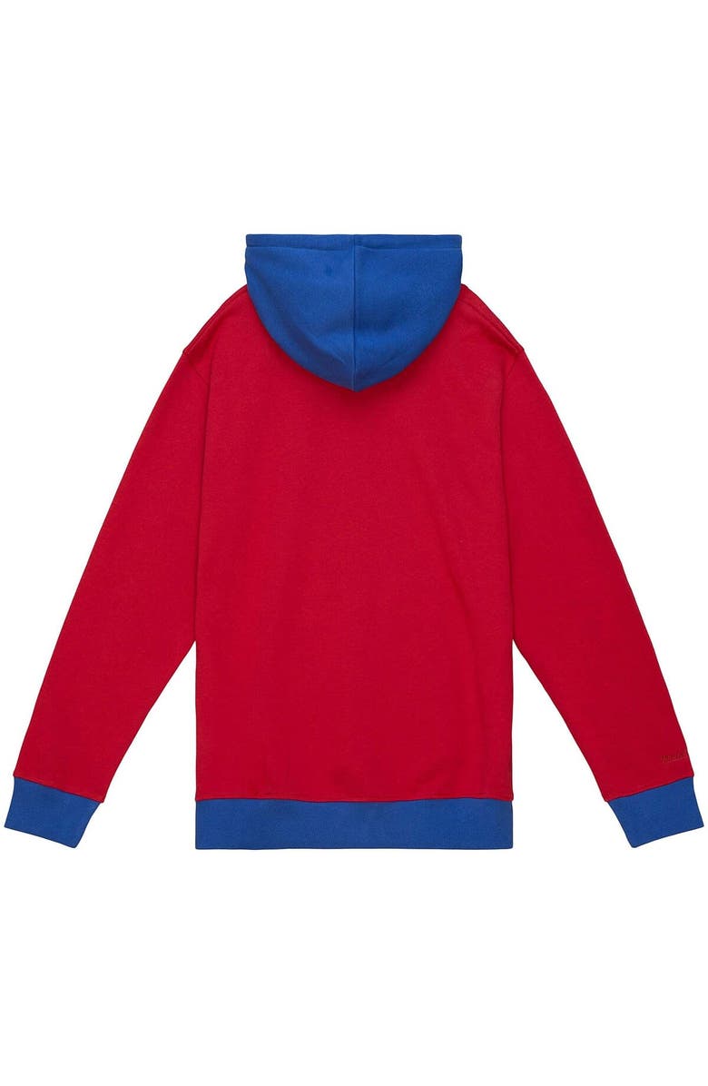 Mitchell & Ness Men's Mitchell & Ness Red/Navy New England Patriots Big & Tall Big Face Pullover Hoodie, Alternate, color, Red