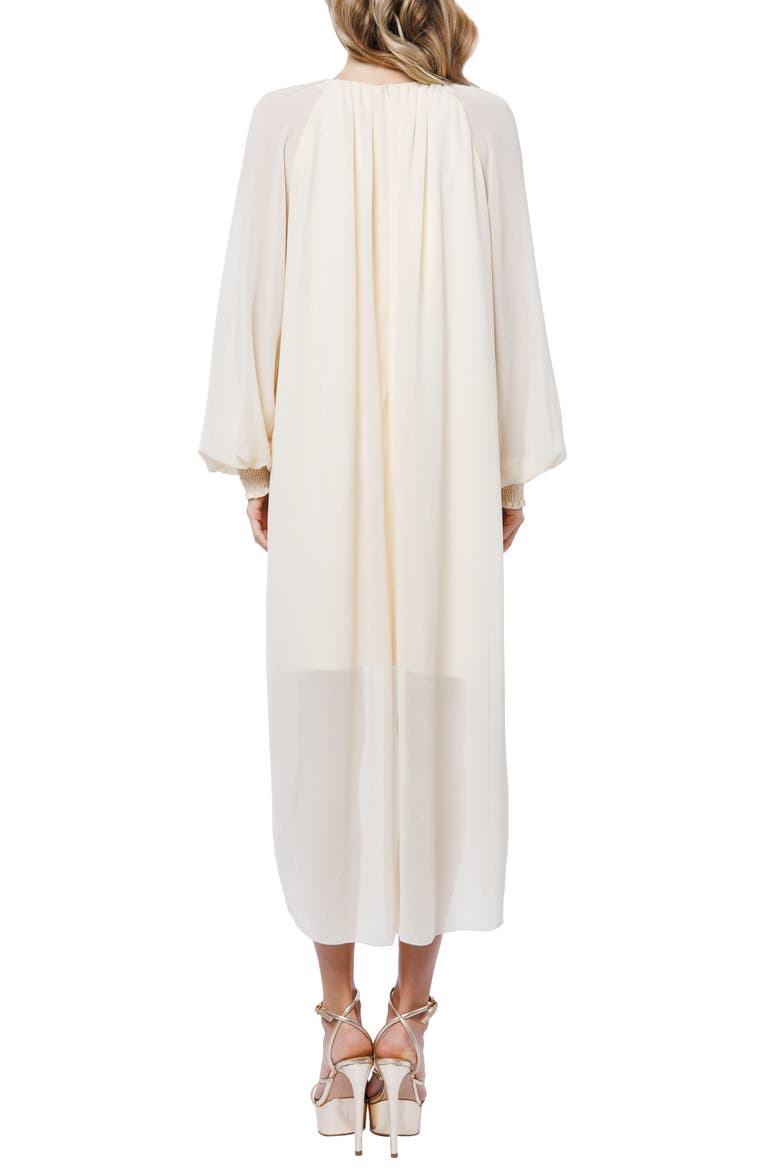 Joni Long Sleeve High-Low Dress, Alternate, color, CREAM