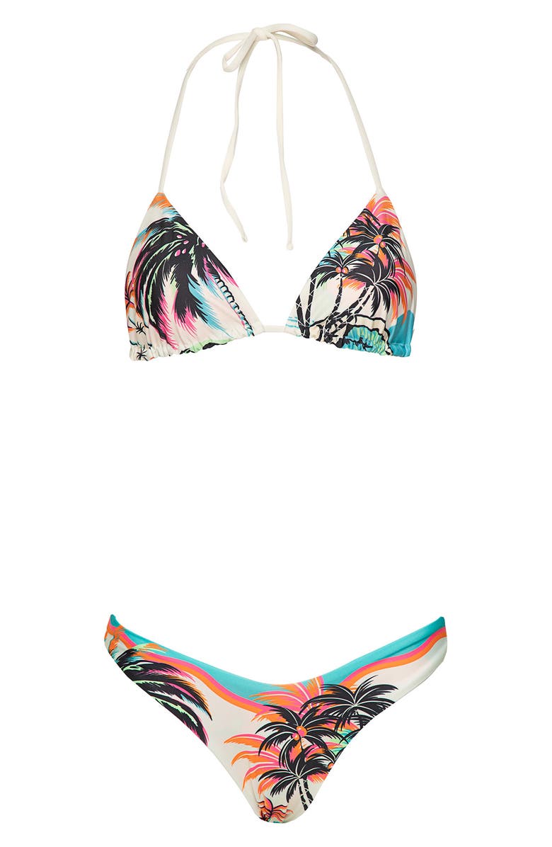 Maaji Splendour Reversible Bikini Bottoms, Alternate, color, Light Beige