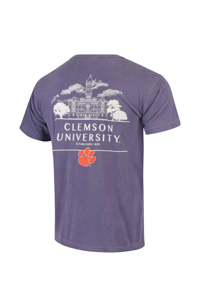 IMAGE ONE Men's Purple Clemson Tigers Campus Local Comfort Colors T-Shirt, Alternate, color, 