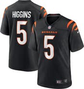 Nike Men's Nike Tee Higgins Black Cincinnati Bengals Game Player Jersey