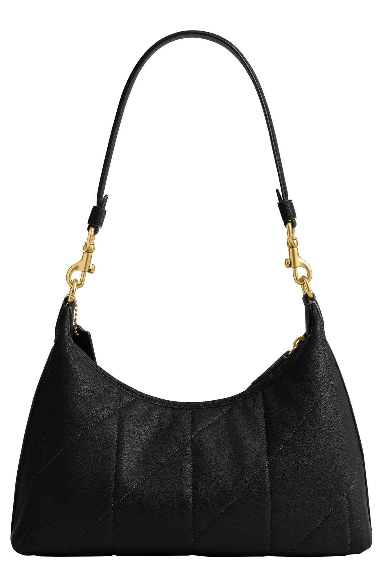 COACH Juliet Shoulder Bag 25 with Quilting, Alternate, color, B4/ Black