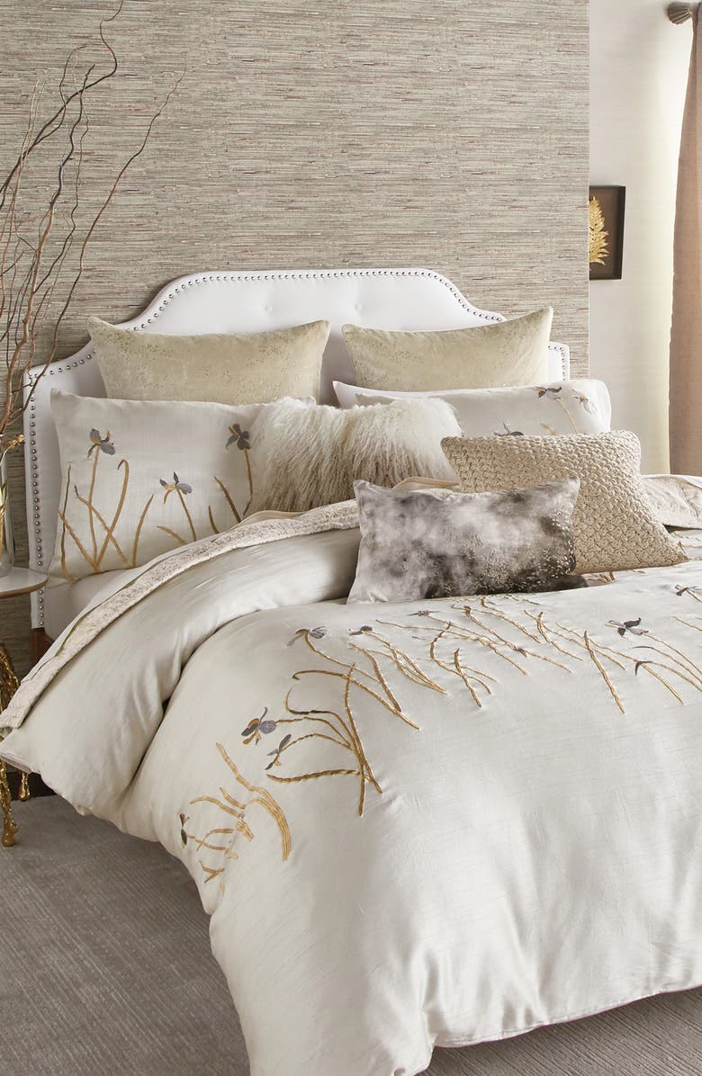 Michael Aram Iris Duvet Cover, Main, color,