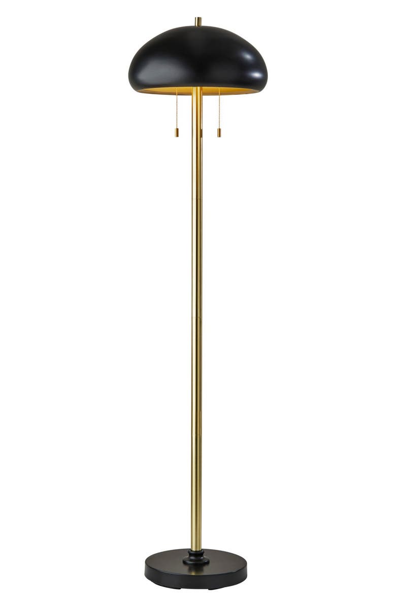 ADESSO LIGHTING Cap Floor Lamp, Main, color, Black Antique Brass