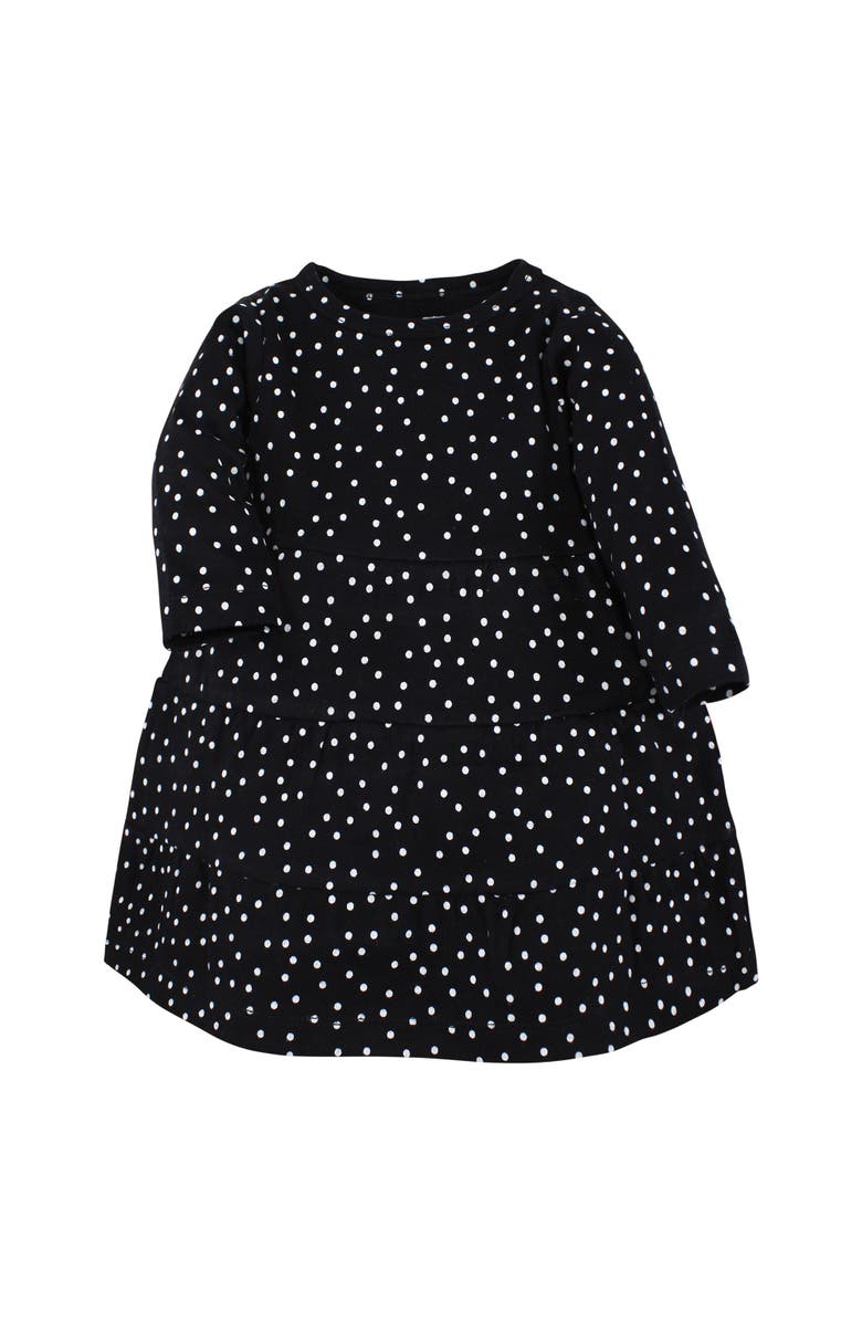 Hudson Baby 2Pk Long Sleeve Dress, Alternate, color, Black Burgundy Floral