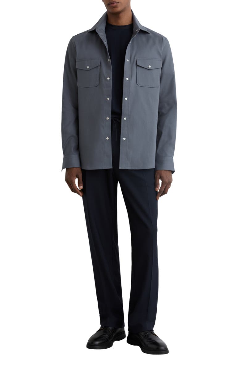 Reiss McRae Snap-Up Overshirt, Alternate, color,