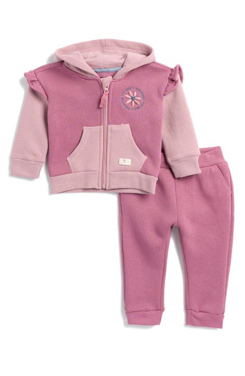 Colorblocked Knit Hoodie & Joggers Set (Baby)