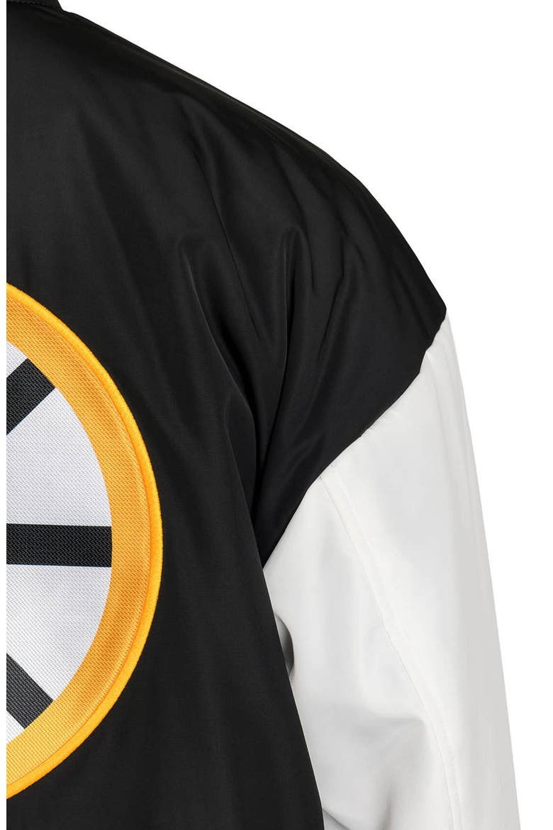 Boston Bruins Varsity Jacket, Alternate, color, BLACK