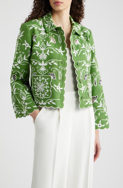 The Marianna Cotton Eyelet Jacket