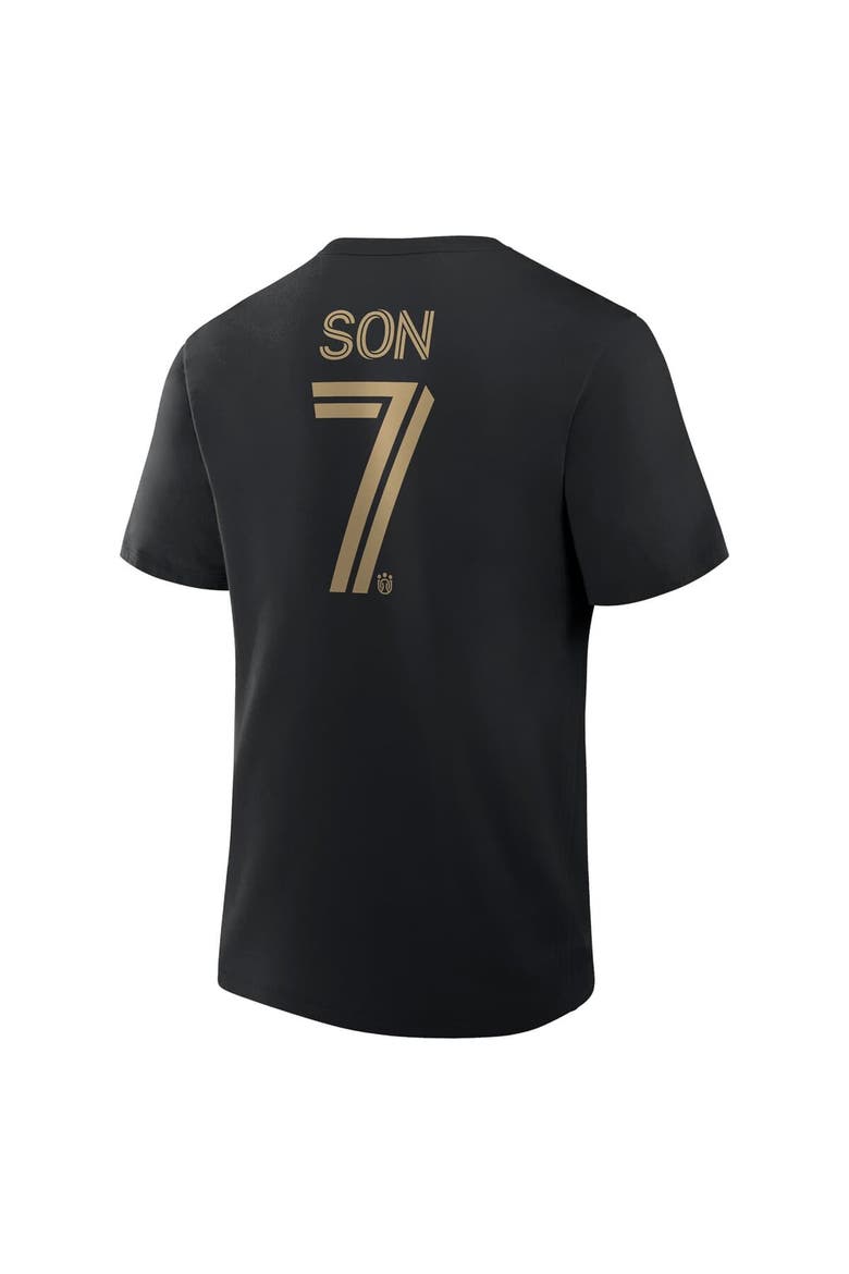 Men's Fanatics Son Heung-Min Black LAFC Name & Number T-Shirt, Alternate, color, Black
