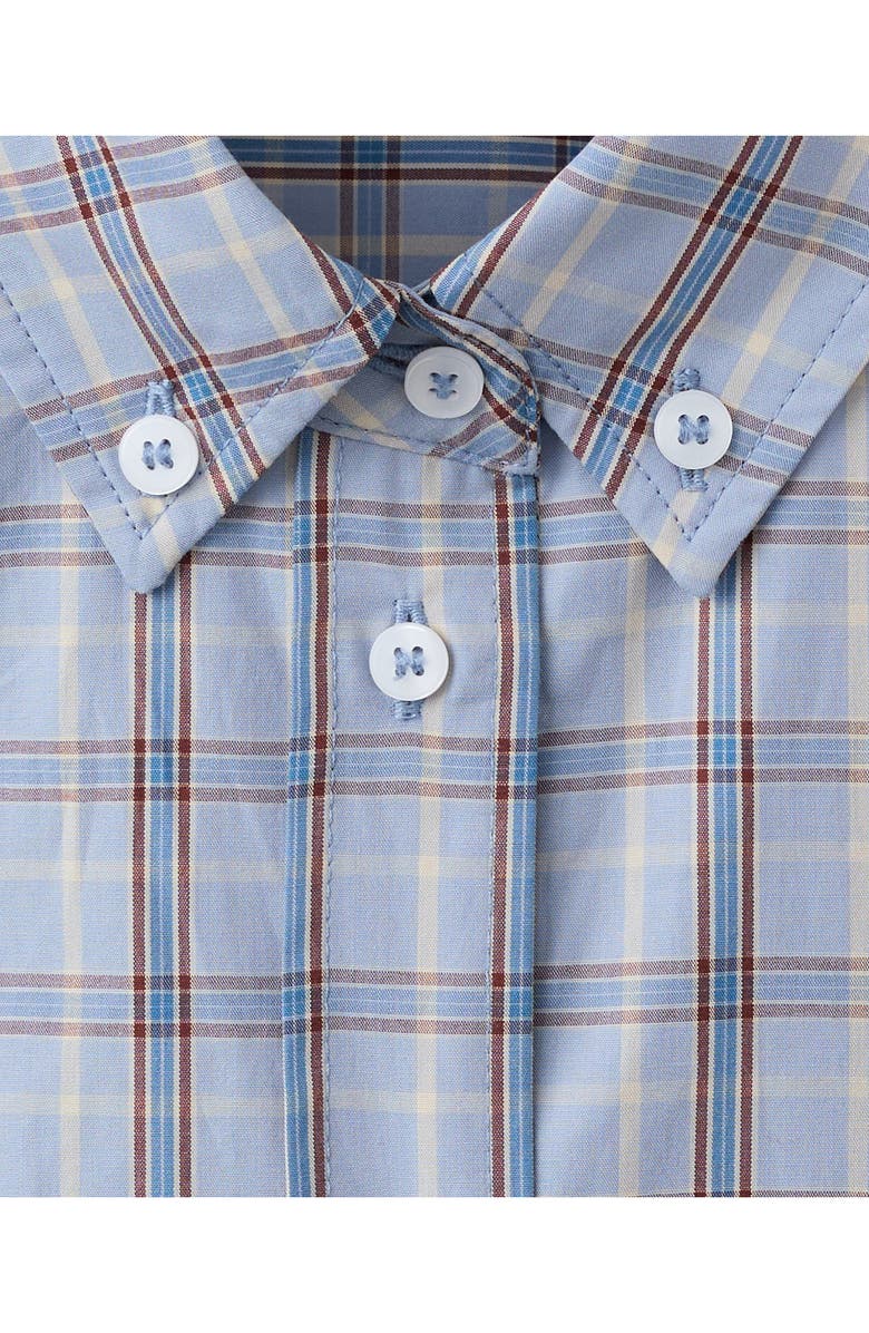 MANGO Camisa Plaid Shirt, Alternate, color, Blue