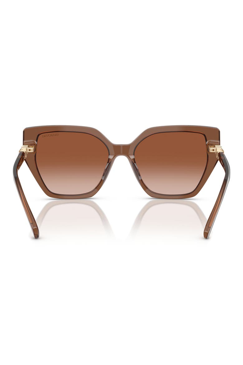 Constella 56mm Polarized Irregular Sunglasses, Alternate, color, BROWN GRADIENT