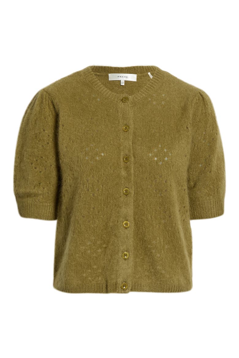 The Wool & Cashmere Airy Cardigan, Main, color, DEEP OLIVE