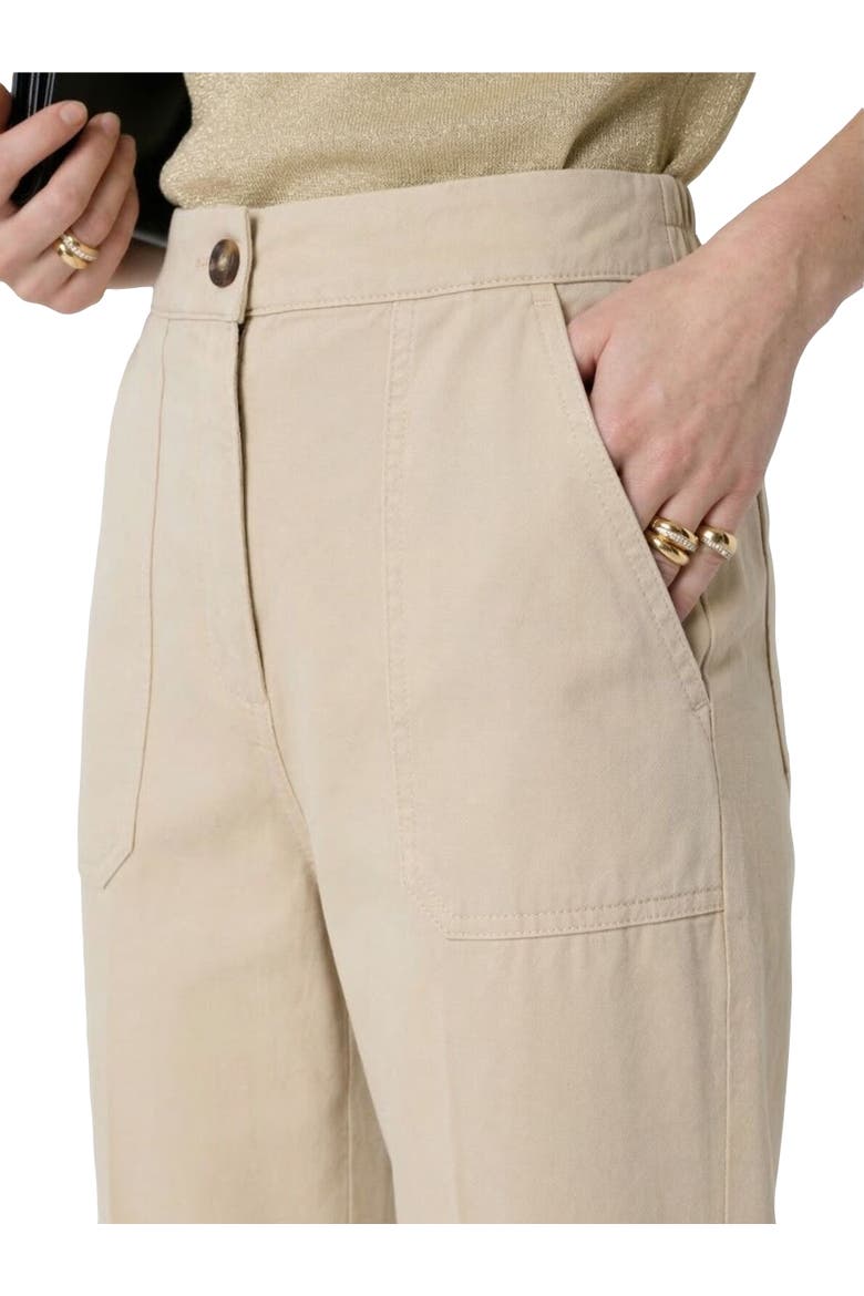Audette High-Waisted Chinos, Alternate, color, Sand