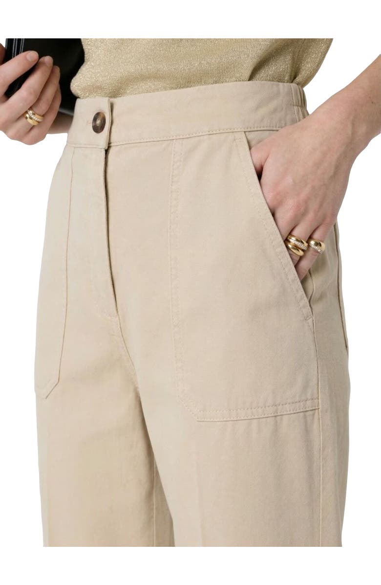 GERARD DAREL Audette High-Waisted Chinos, Alternate, color, Sand