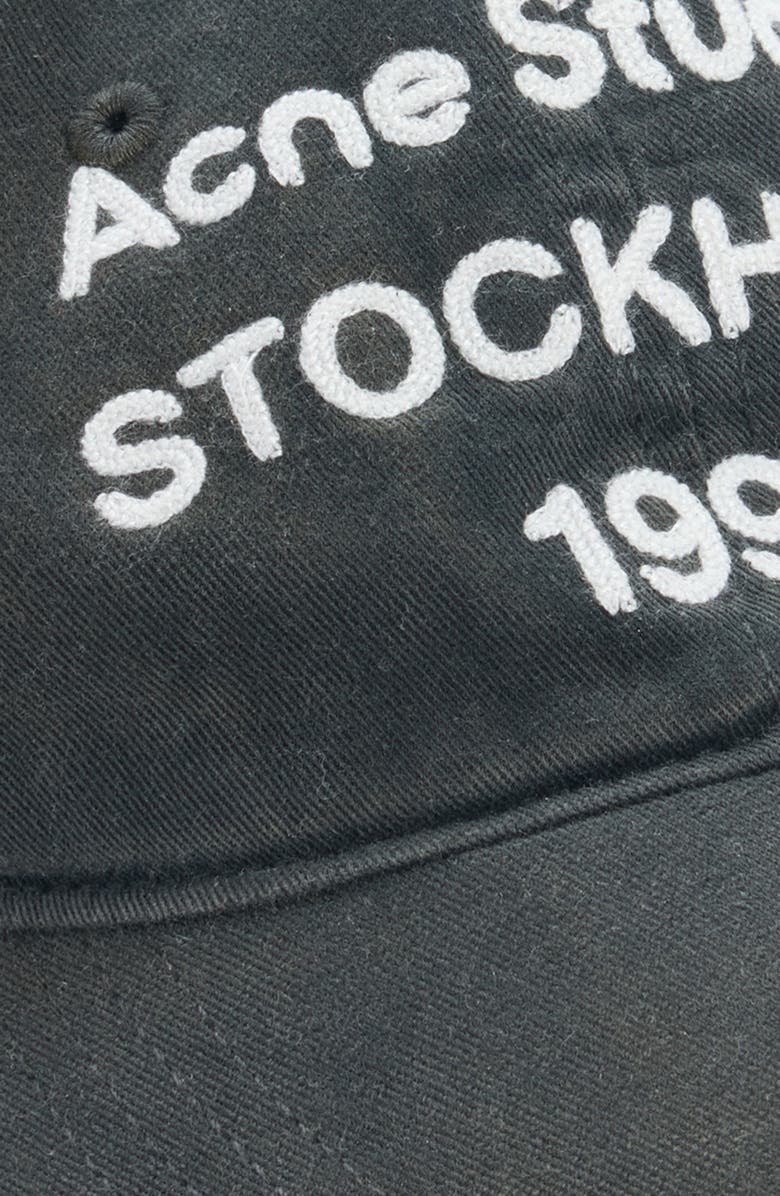 Acne Studios Carliy 1996 Baseball Hat, Alternate, color, Faded Black