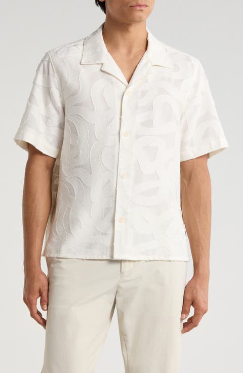 Curzon Abstract Jacquard Camp Shirt