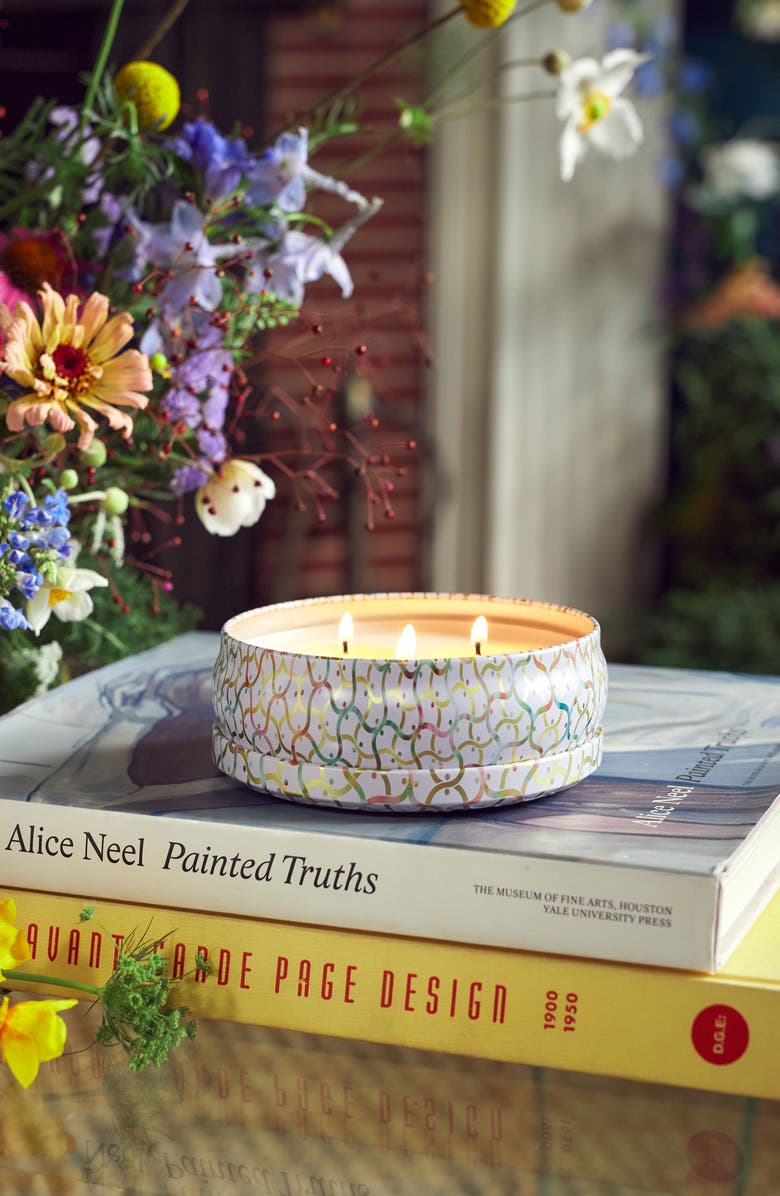 Voluspa Wildflowers 3-Wick Tin Candle, Alternate, color, Wildflowers