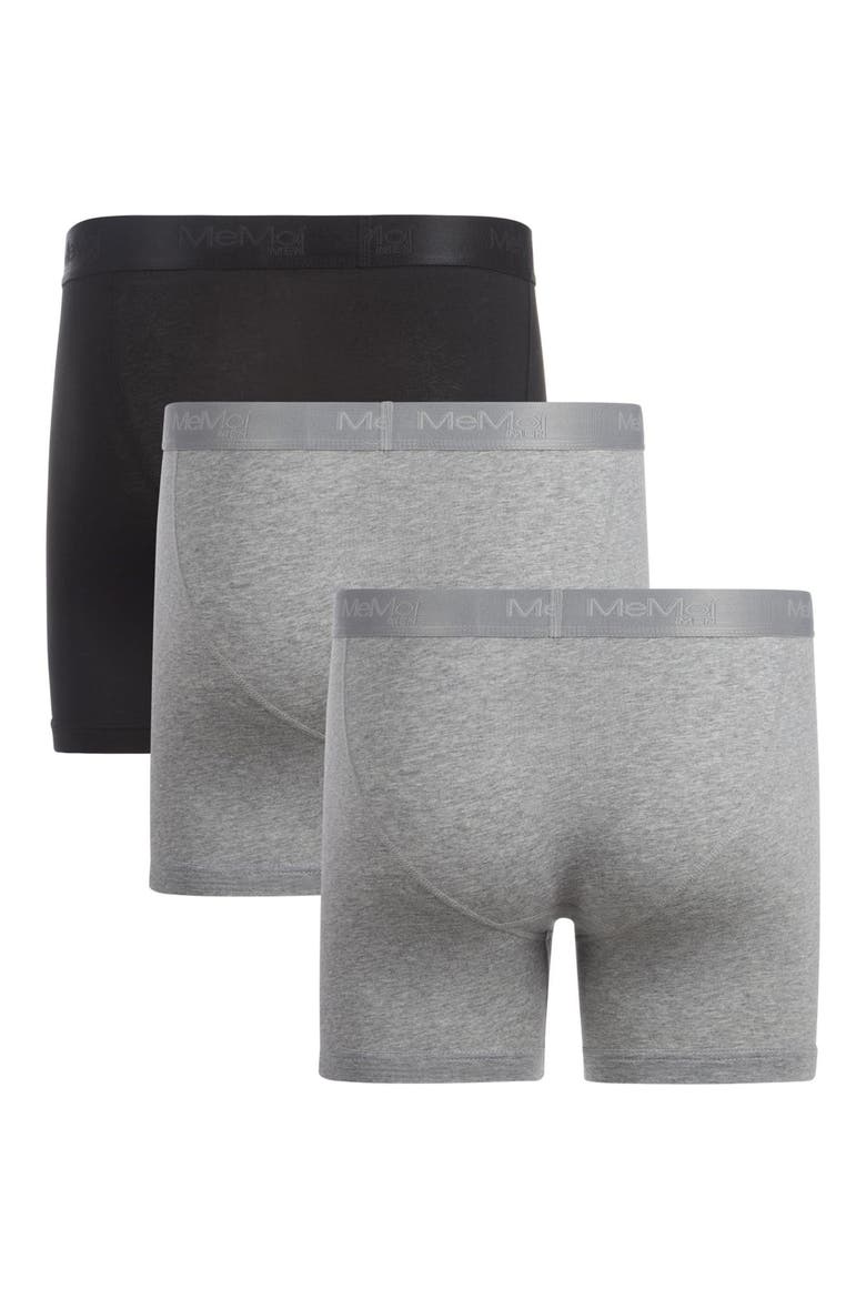 Assorted 3-Pack Cool Stretch Cotton Boxer Briefs, Alternate, color, BLACK-GRAY-GRAY
