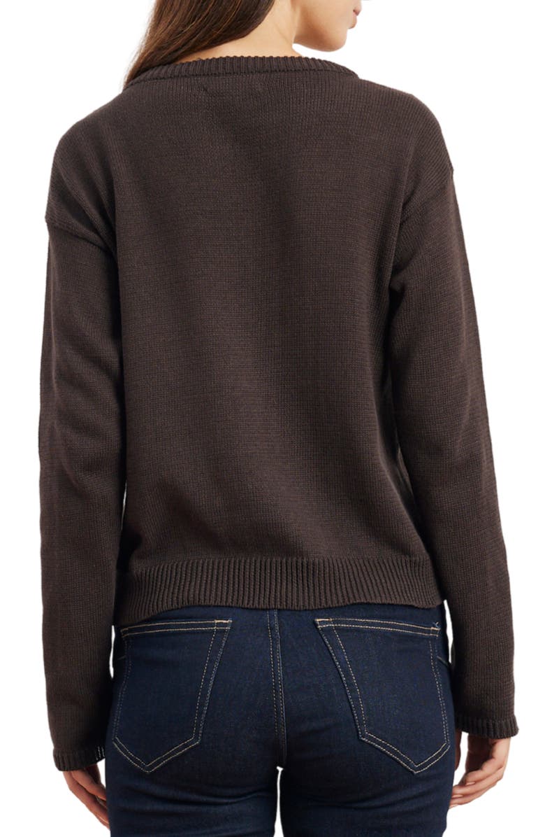 Paneros Clothing Ruthie Cotton Cardigan, Alternate, color, Cacao