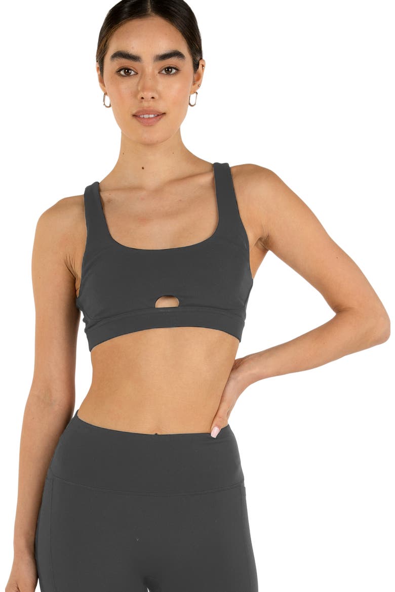Contour Keyhole Cloudlux Bra, Alternate, color, Smoke