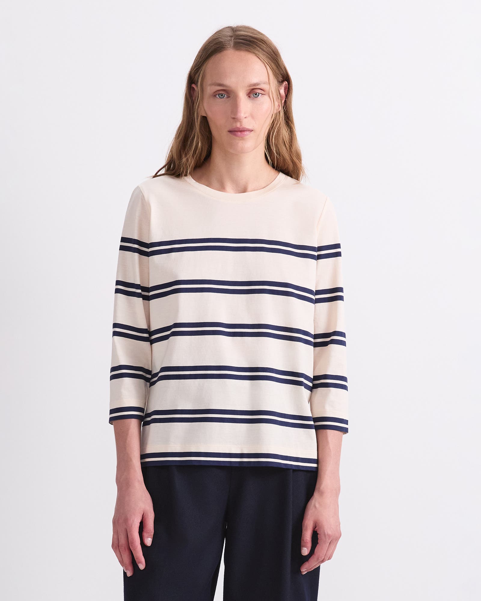 selected Winter White/ Navy