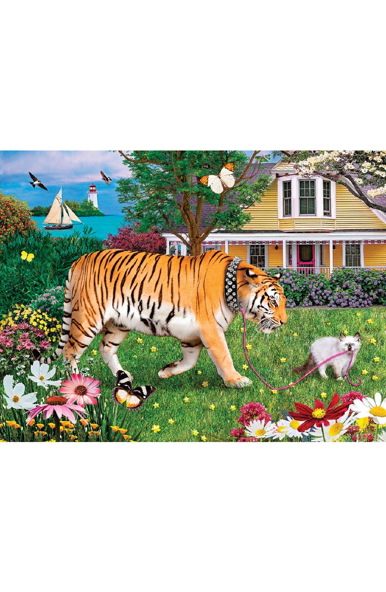 Sunsout Walking the Kitty 500 piece Jigsaw Puzzle for Adults, Alternate, color, Multicolor
