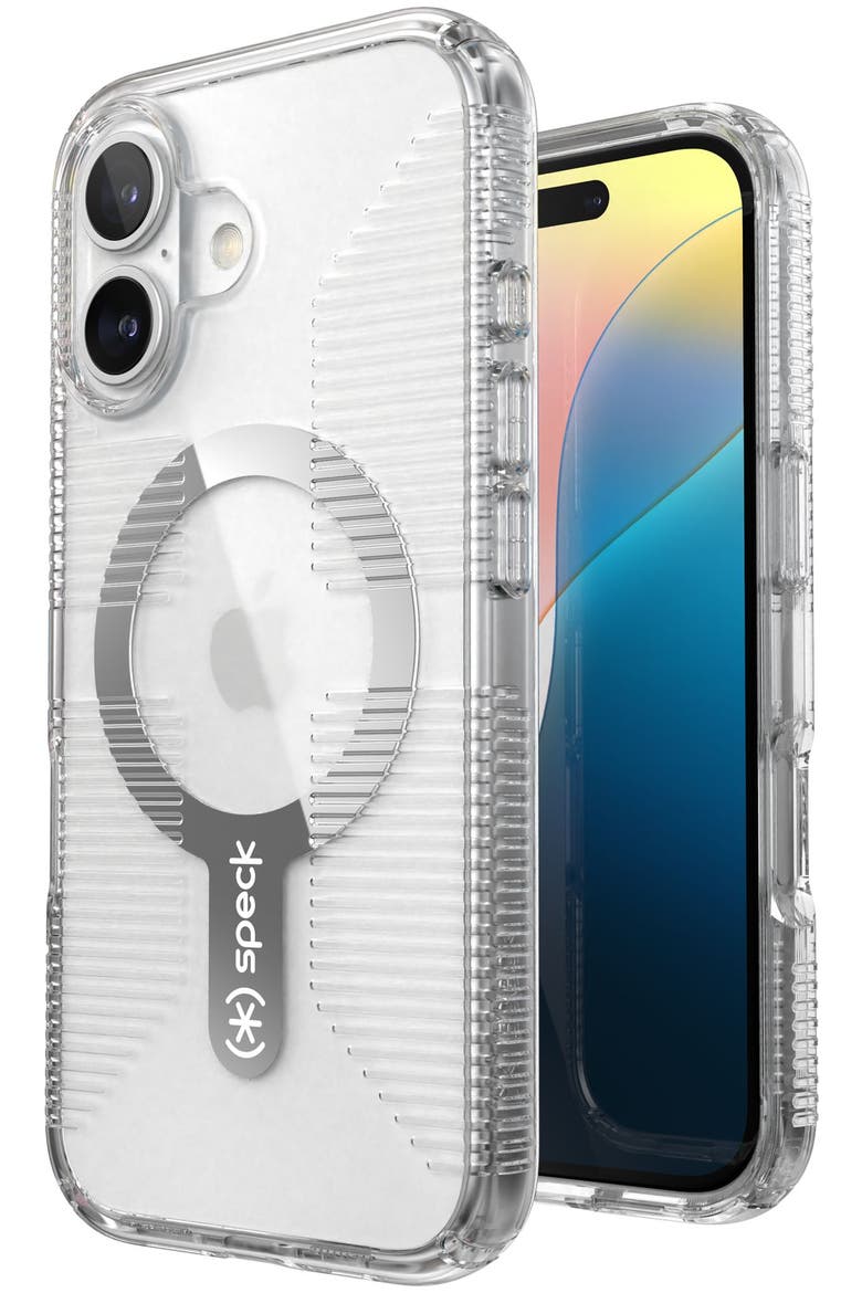 Gemshell Grip MagSafe Case for Apple iPhone 16, Alternate, color, Clear