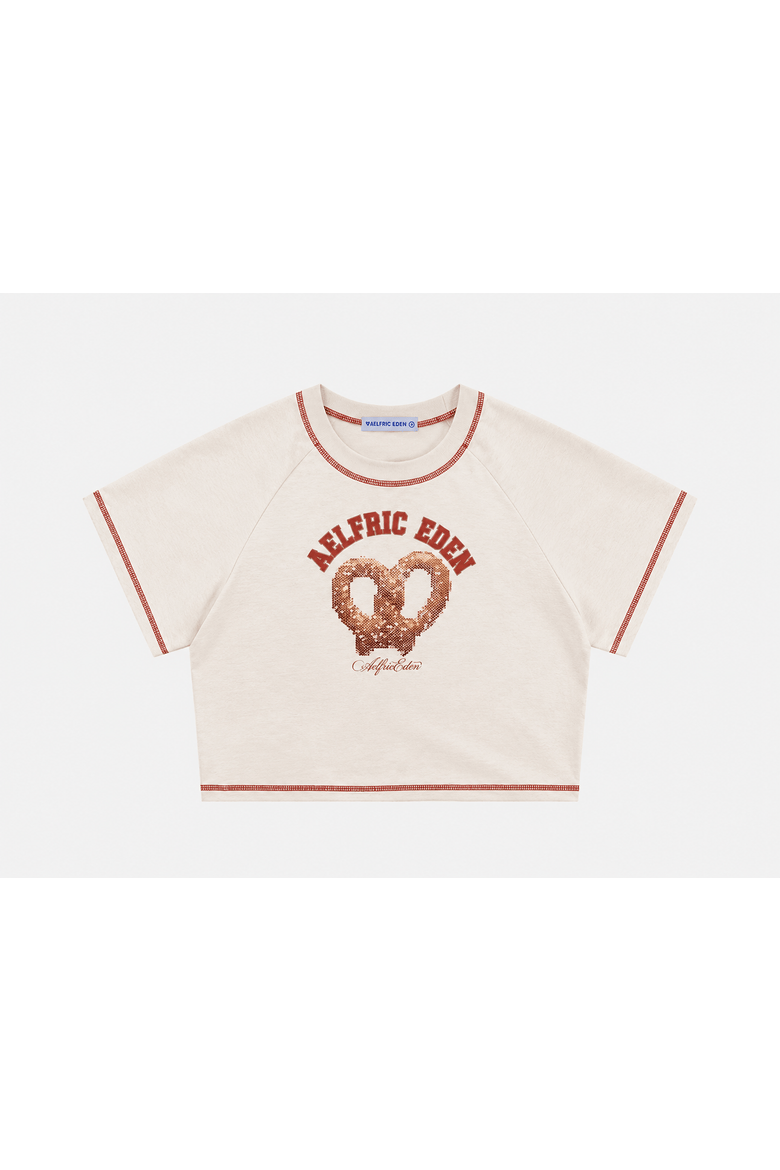 Cute Crop Short Tee, Alternate, color, White