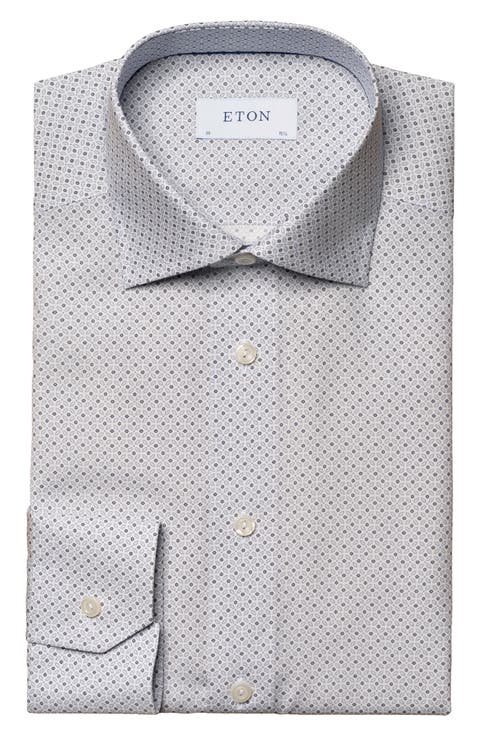Contemporary Fit Twill Dress Shirt (Regular & Big)