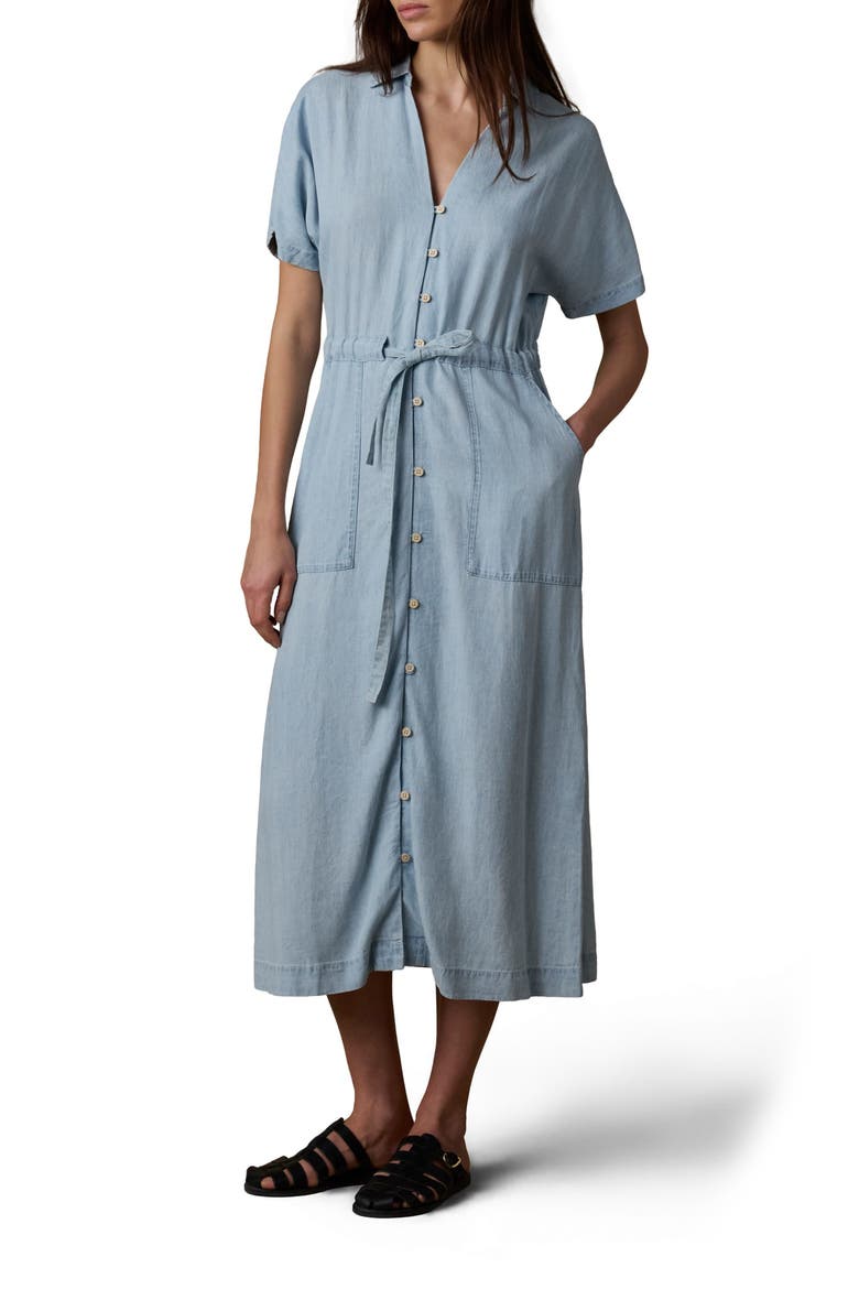 Oakley Tried & True Maxi Dress, Main, color, ARCTIC SEA WASH