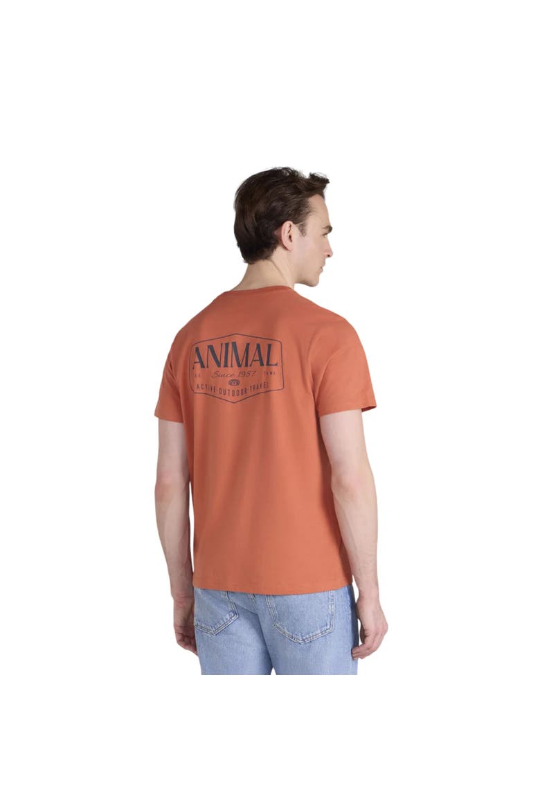 Jacob Back Print Logo T-Shirt, Alternate, color, Bright Orange