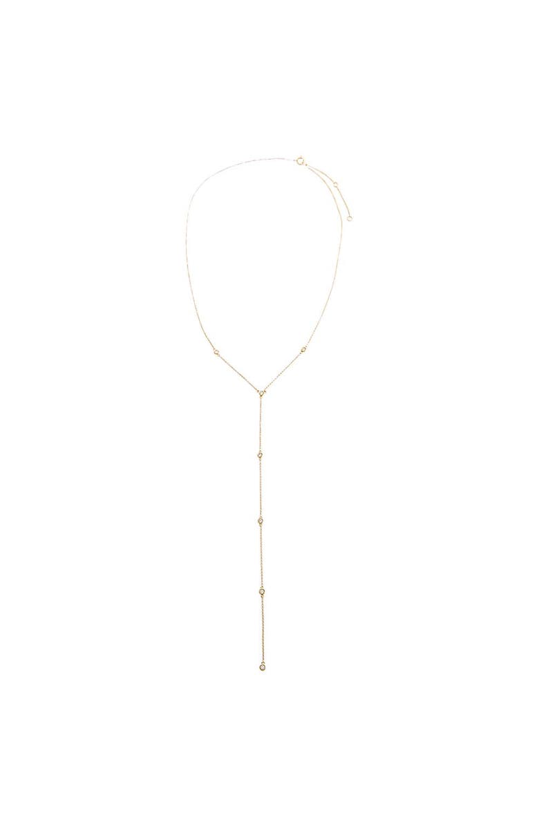 BY ADINA EDEN Diamond By The Yard Lariat 14K, Alternate, color, 14K Gold