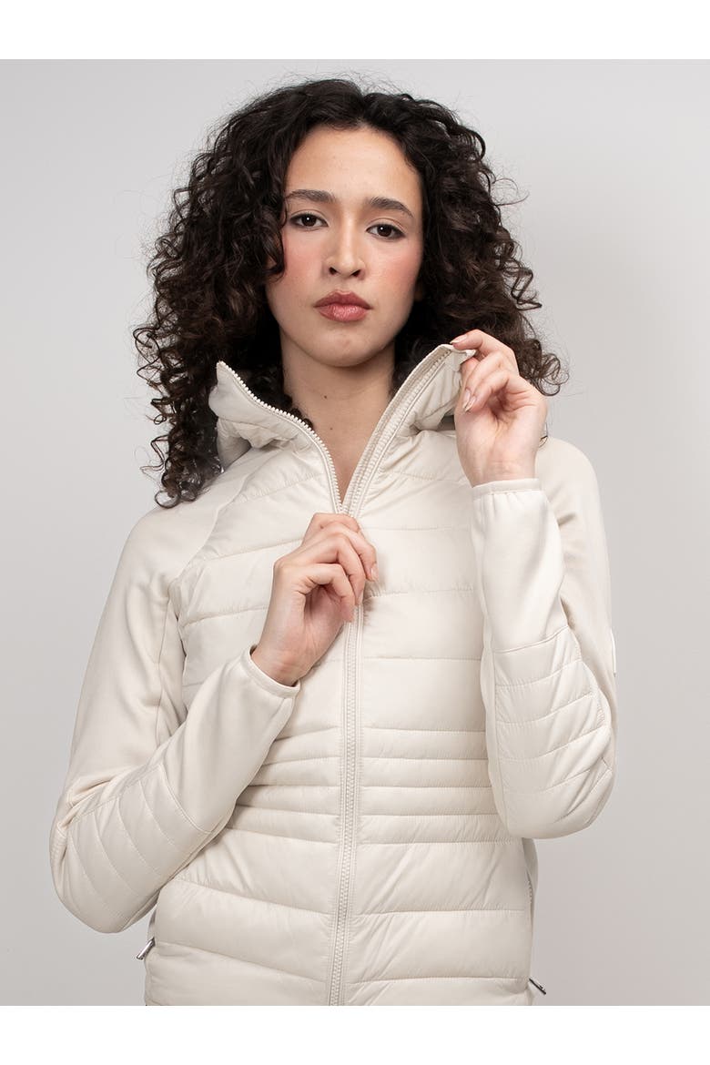 Calypso Hybrid Hooded Jacket, Main, color, Cream
