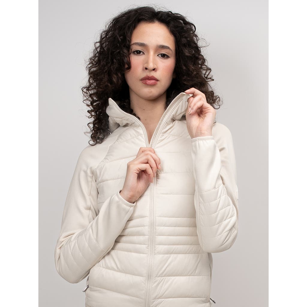 Jack1t Calypso Hybrid Hooded Jacket In White