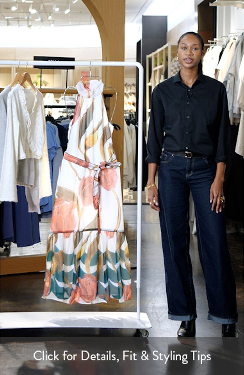 Floral Halter Dress, sales video thumbnail