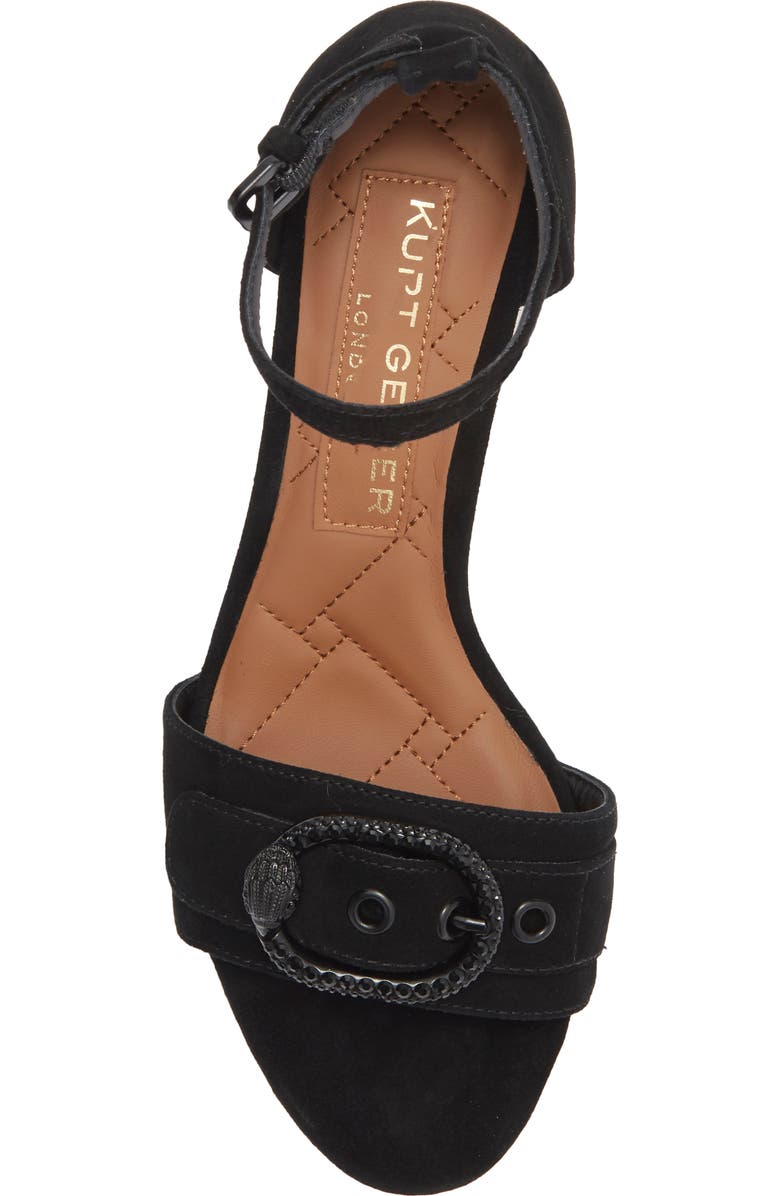 Kurt Geiger London Mayfair Eagle Crystal Heel Sandal, Alternate, color,