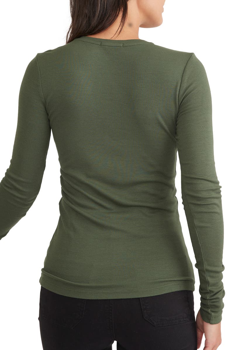 Marine Layer Lexi Long Sleeve Rib Henley, Alternate, color,