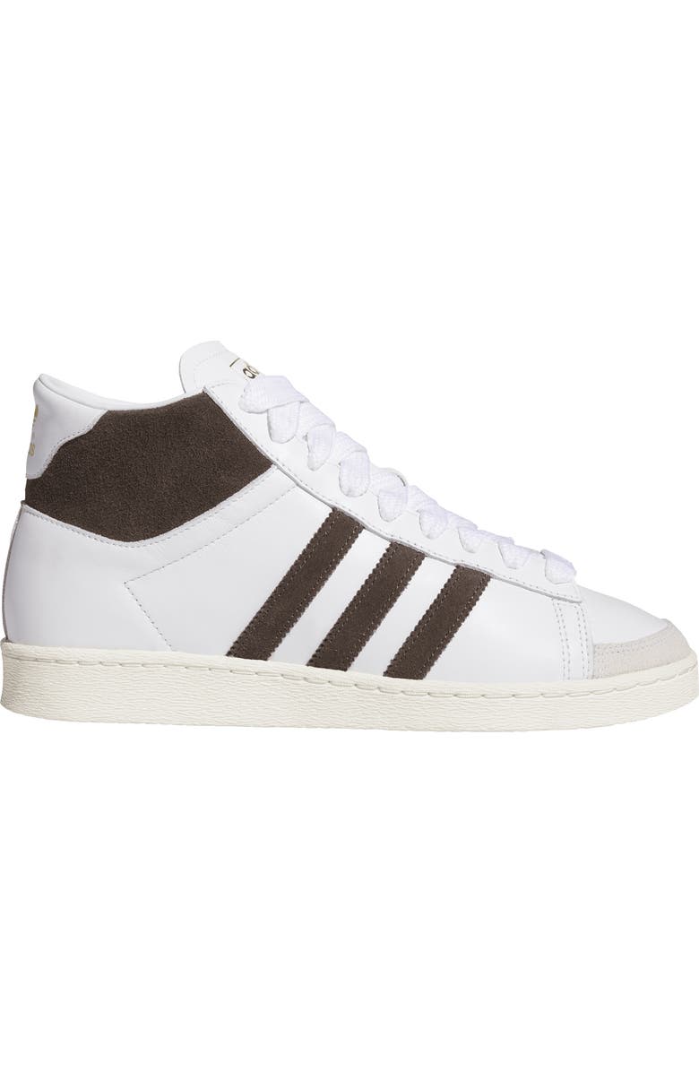 adidas Gender Inclusive Jabbar Hi Basketball Sneaker, Alternate, color, White/ Coffee/ Off White