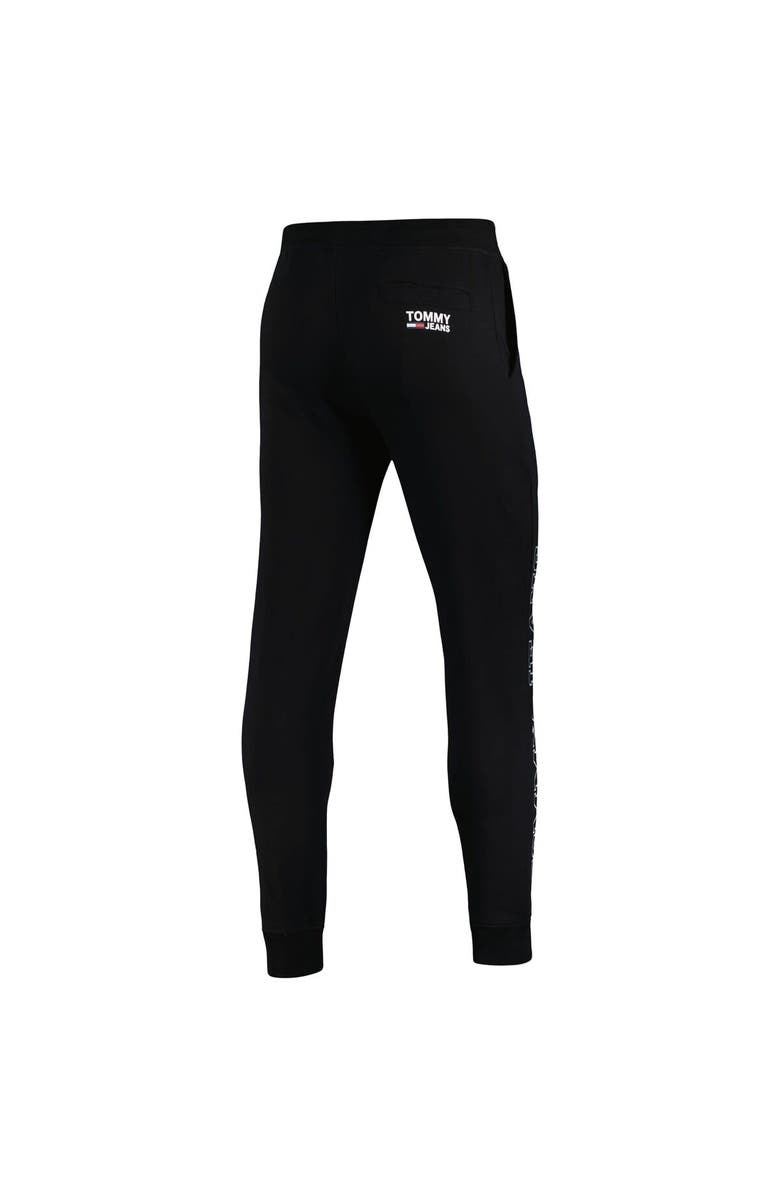 TOMMY JEANS Men's Tommy Jeans Black Brooklyn Nets Carl Bi-Blend Fleece Jogger Pants, Alternate, color, Black