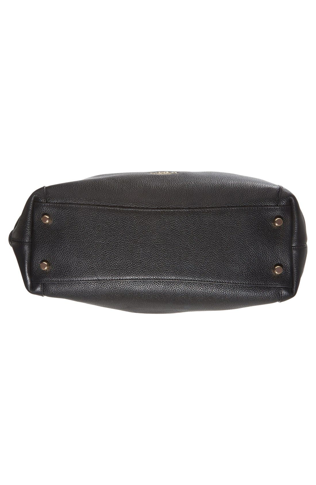 COACH 'Edie' Pebbled Leather Shoulder Bag, Alternate, color, 