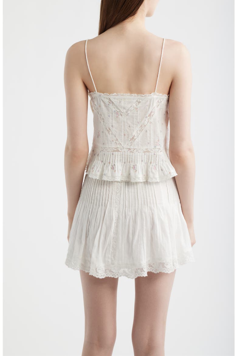 Ondeline Embroidered Ruffle Camisole, Alternate, color, SUN BLEACHED MEADOW