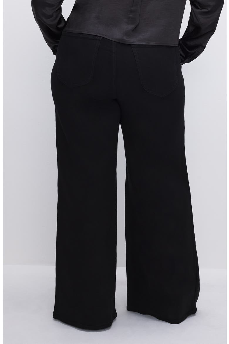 SoftTech Good Waist High Waist Palazzo Jeans, Alternate, color, BLACK319
