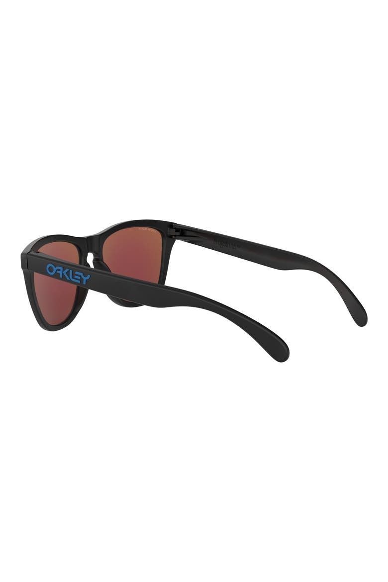 Frogskins 54mm Rectangular Sunglasses, Alternate, color, MATTE BLACK / BLUE